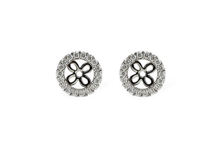 F242-40834: EARRING JACKETS .24 TW (FOR 0.75-1.00 CT TW STUDS)