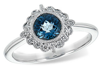 A244-19943: LDS RG .93 BLUE TOPAZ 1.05 TGW