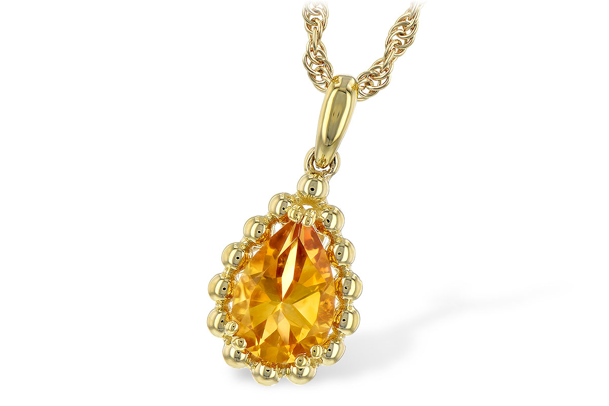 A244-22707: NECKLACE 1.06 CT CITRINE