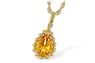 A244-22707: NECKLACE 1.06 CT CITRINE