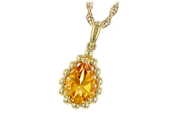 A244-22707: NECKLACE 1.06 CT CITRINE