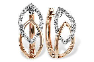 A244-26352: EARRING .25 TW (ROSE & WG)