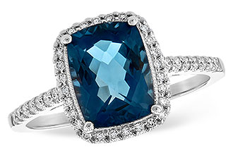 A244-27261: LDS RG 2.42 LONDON BLUE TOPAZ 2.62 TGW