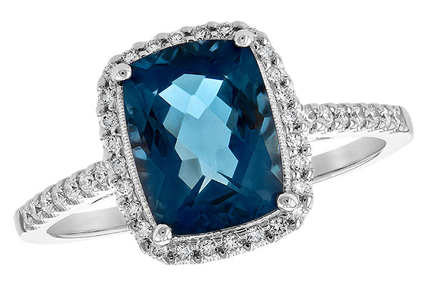 A244-27261: LDS RG 2.42 LONDON BLUE TOPAZ 2.62 TGW