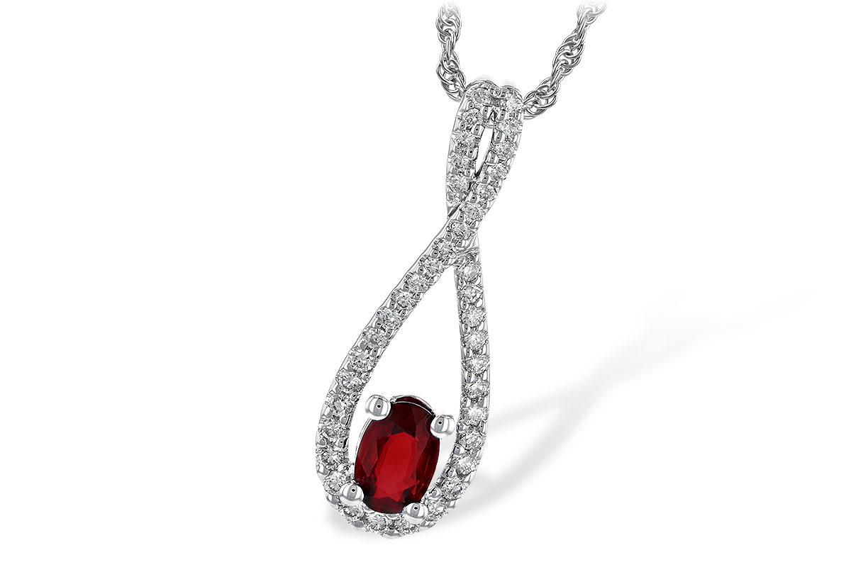 A245-11761: NECK .50 RUBY .74 TGW