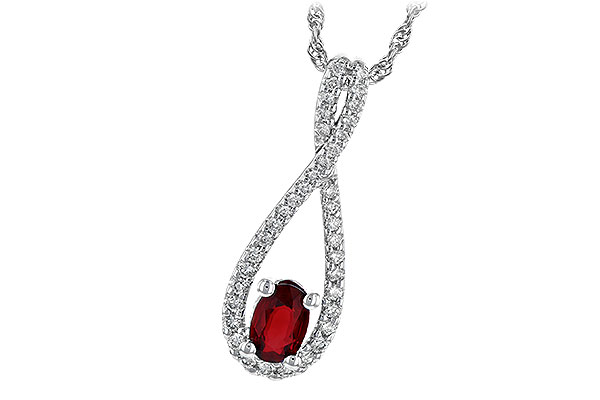 A245-11761: NECK .50 RUBY .74 TGW