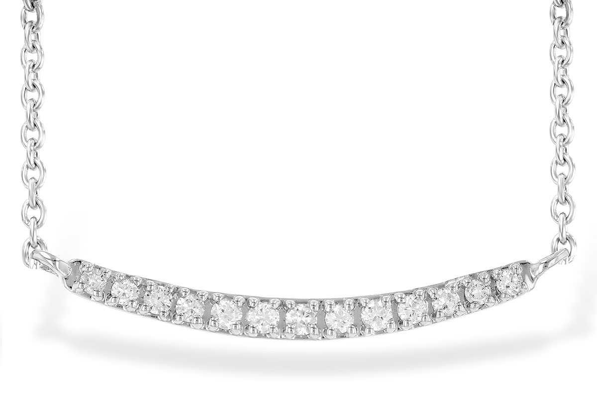 A245-15407: NECKLACE .10 TW (13 STONES)