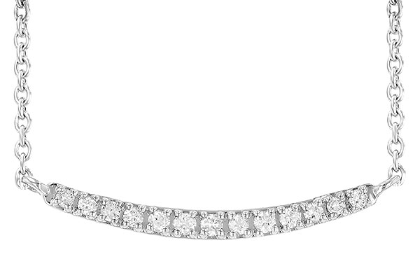 A245-15407: NECKLACE .10 TW (13 STONES)