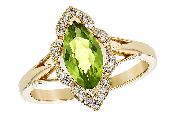 A245-15434: LDS RG .94 PERIDOT 1.05 TGW