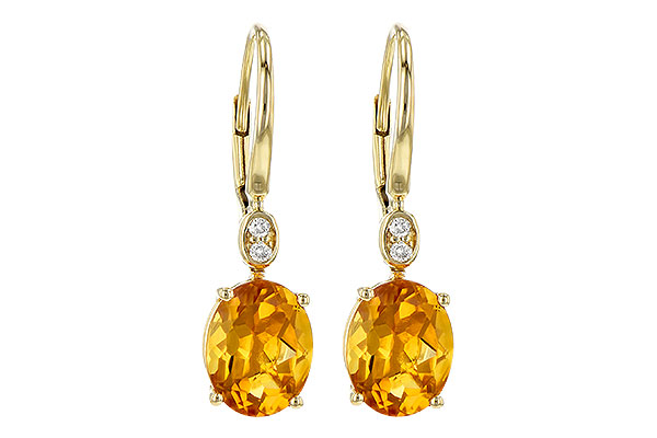 A245-18098: EARR 3.20 TW CITRINE 3.25 TGW (9x7MM CIT)