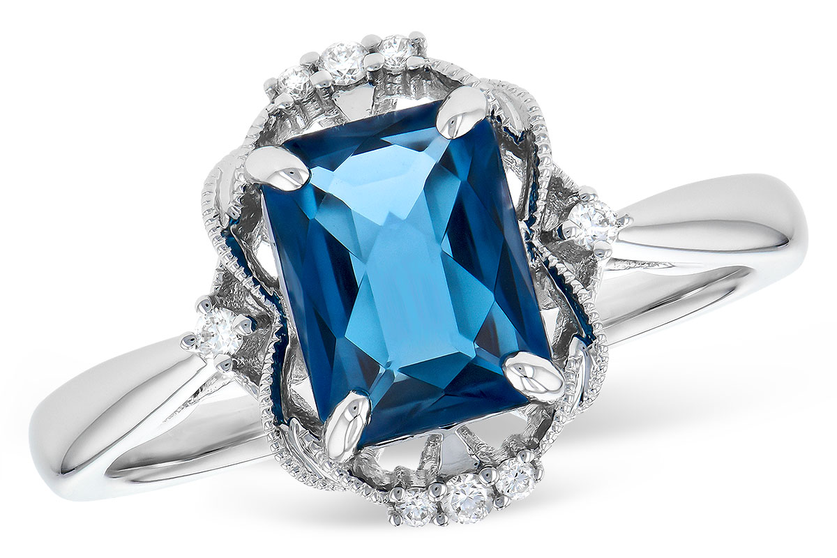 A327-85398: LDS RG 1.70 LONDON BLUE TOPAZ 1.76 TGW