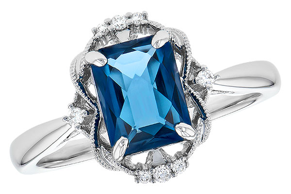 A327-85398: LDS RG 1.70 LONDON BLUE TOPAZ 1.76 TGW