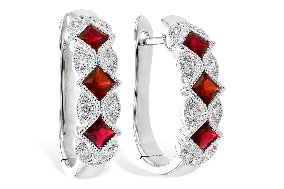 A327-88152: EARR .75 RUBY .87 TGW