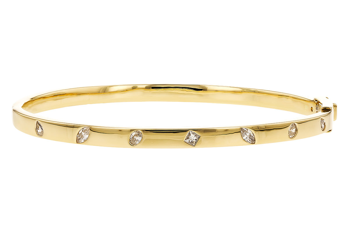 A328-79952: BANGLE .35 TW FANCY CUT DIAMONDS