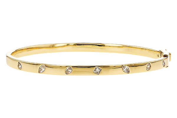 A328-79952: BANGLE .35 TW FANCY CUT DIAMONDS