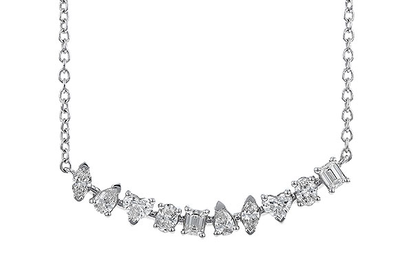 A328-79961: NECKLACE .70 TW FANCY CUT DIAS (18")