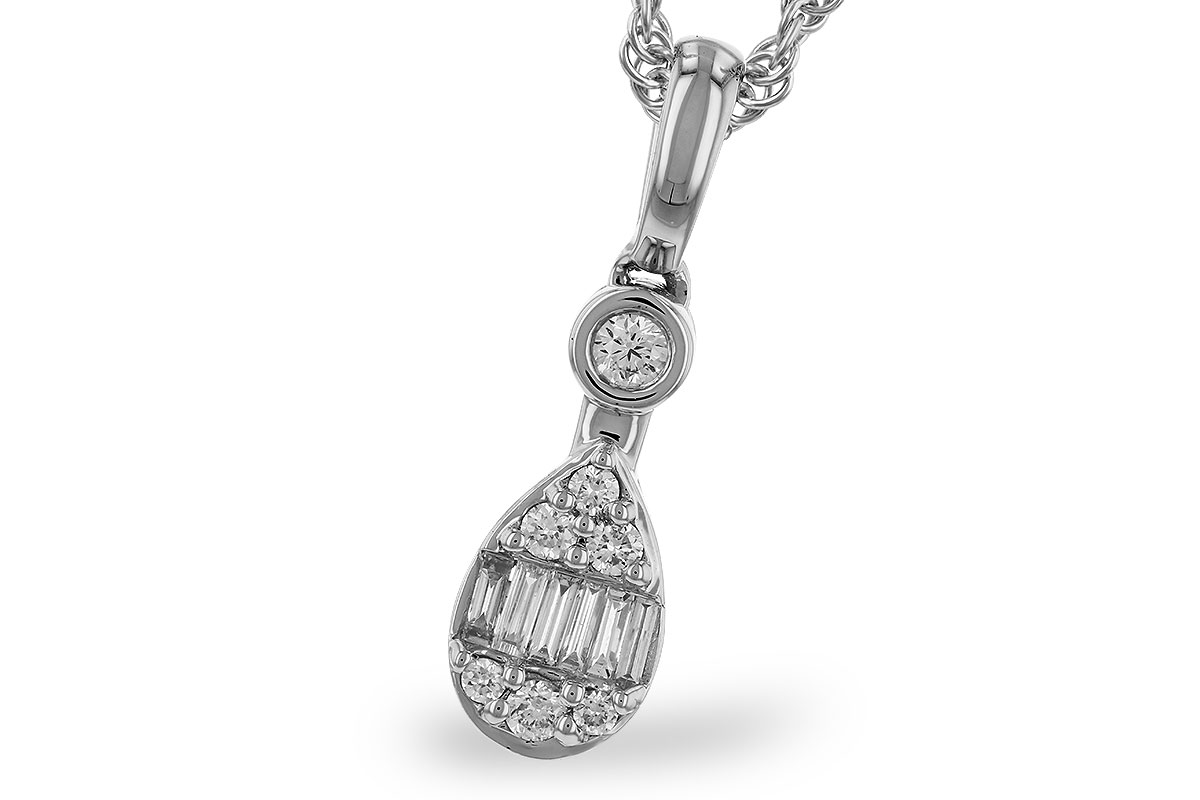 A329-65370: NECKLACE .05 BAG .14 TW