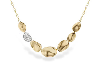 A329-65443: NECKLACE .38 TW (18")