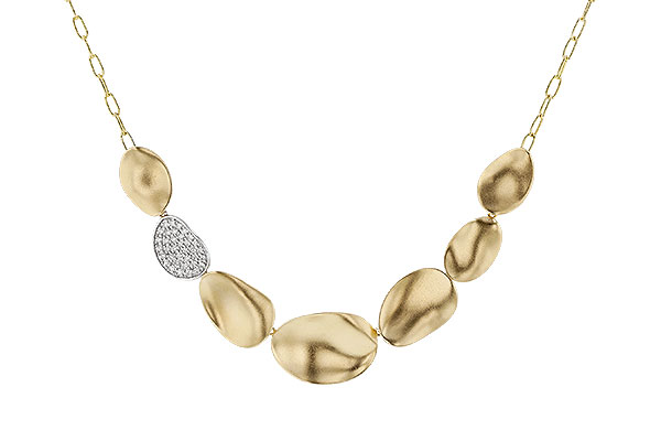 A329-65443: NECKLACE .38 TW (18")