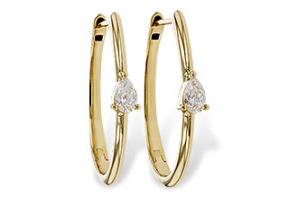 A329-66316: EARRINGS .45 TW PEAR DIAMONDS