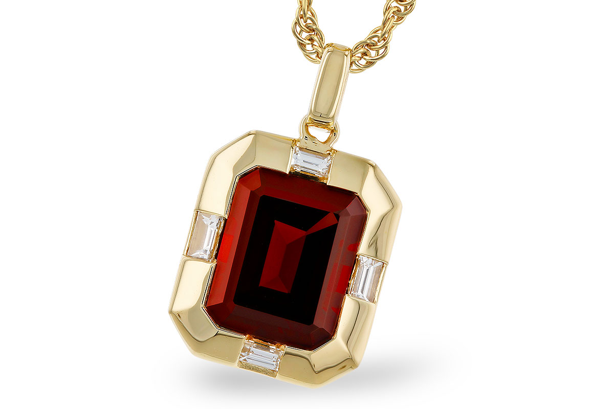 A329-68152: NECKLACE 3.65 GARNET 3.82 TGW (10x8MM GAR)