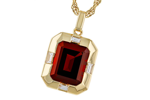 A329-68152: NECKLACE 3.65 GARNET 3.82 TGW (10x8MM GAR)