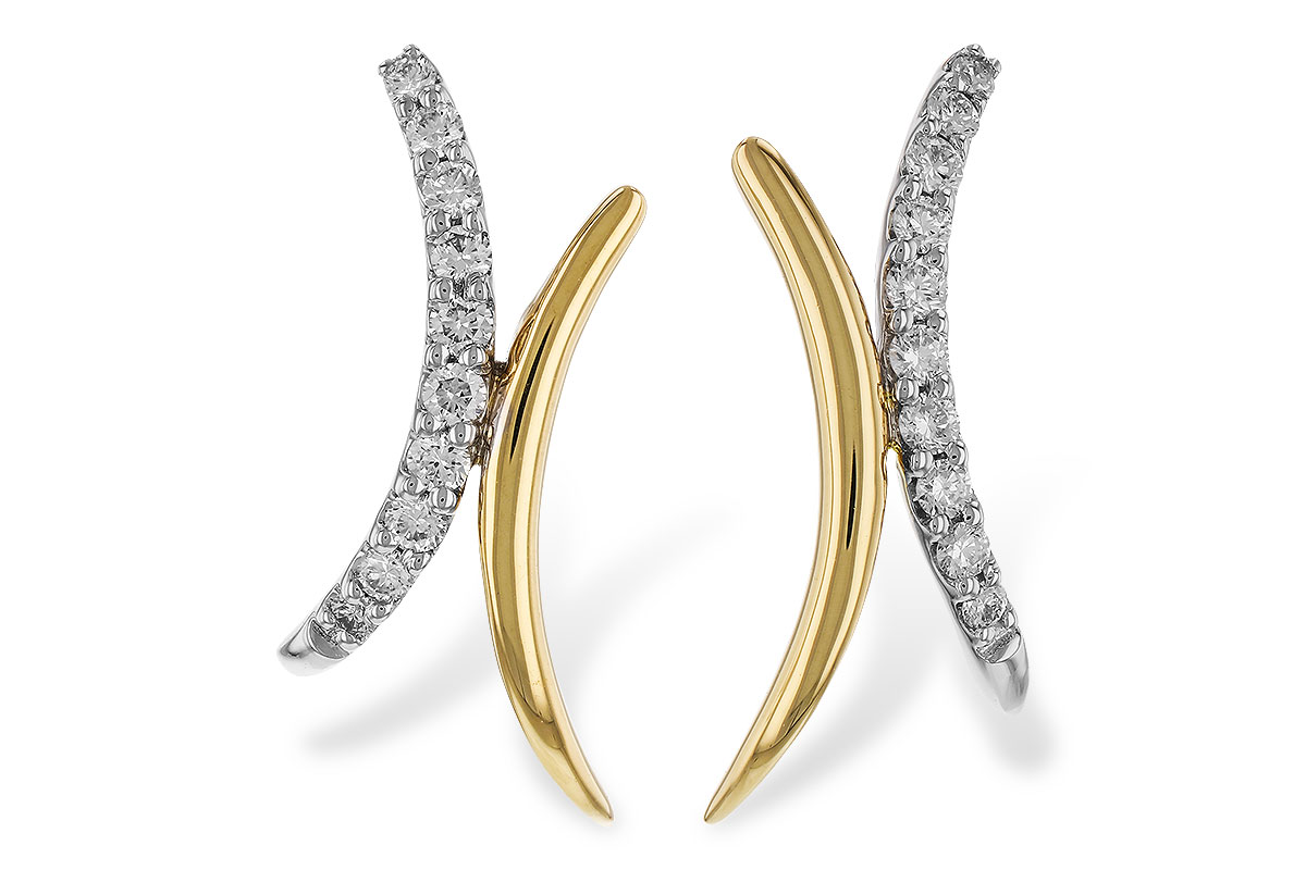A329-69070: EARRINGS .15 TW