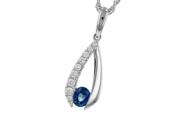 A329-69916: NECKLACE .38 SAPP .54 TGW (5x4 SAPP)