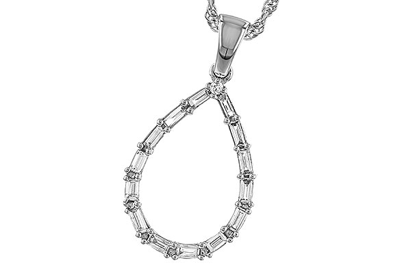 A329-69934: NECKLACE .27 BAG .28 TW