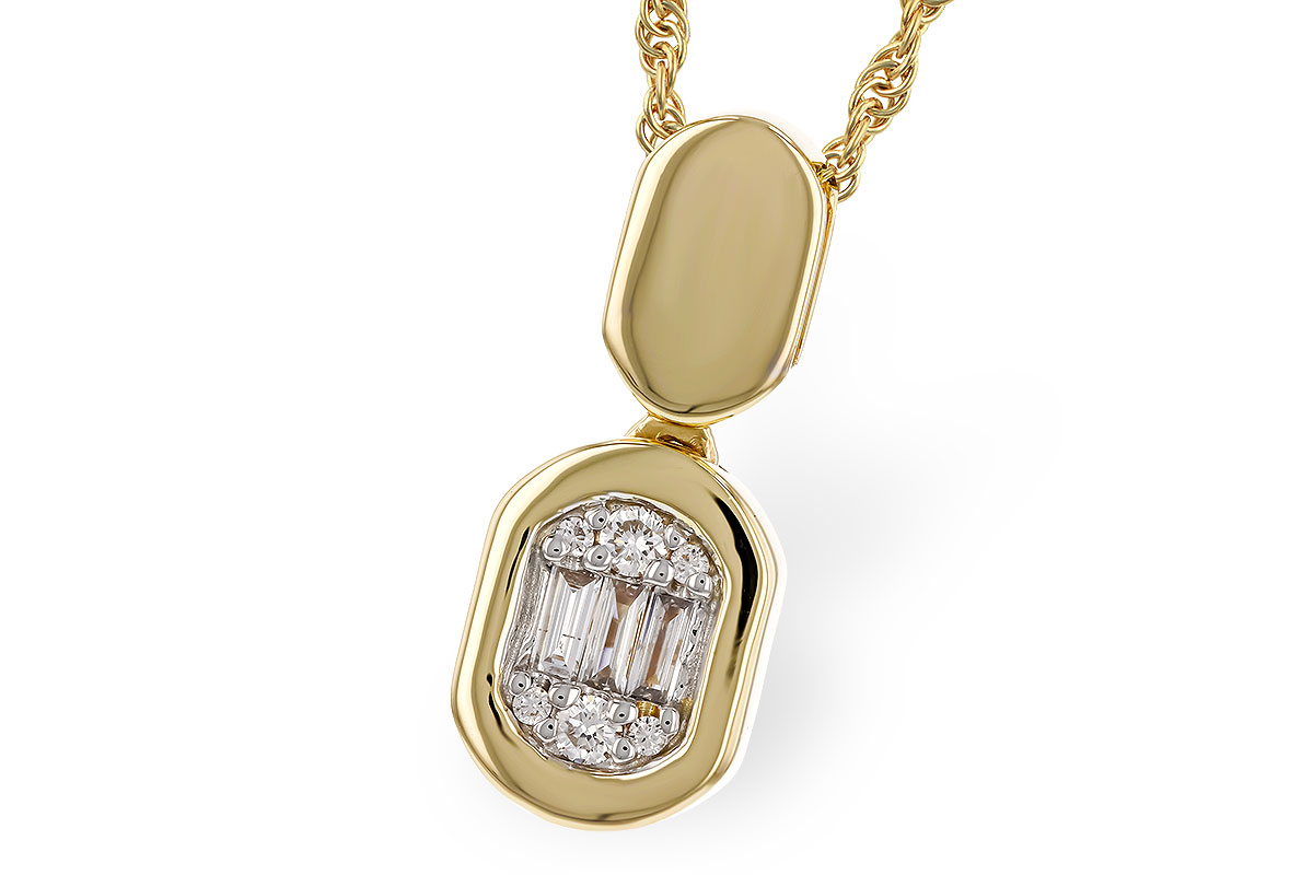 A329-69952: NECKLACE .07 TW BAG .12 TW