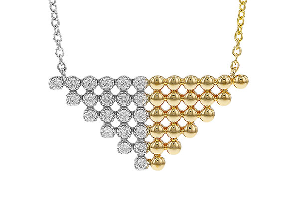 A329-69998: NECKLACE .37 TW (18")