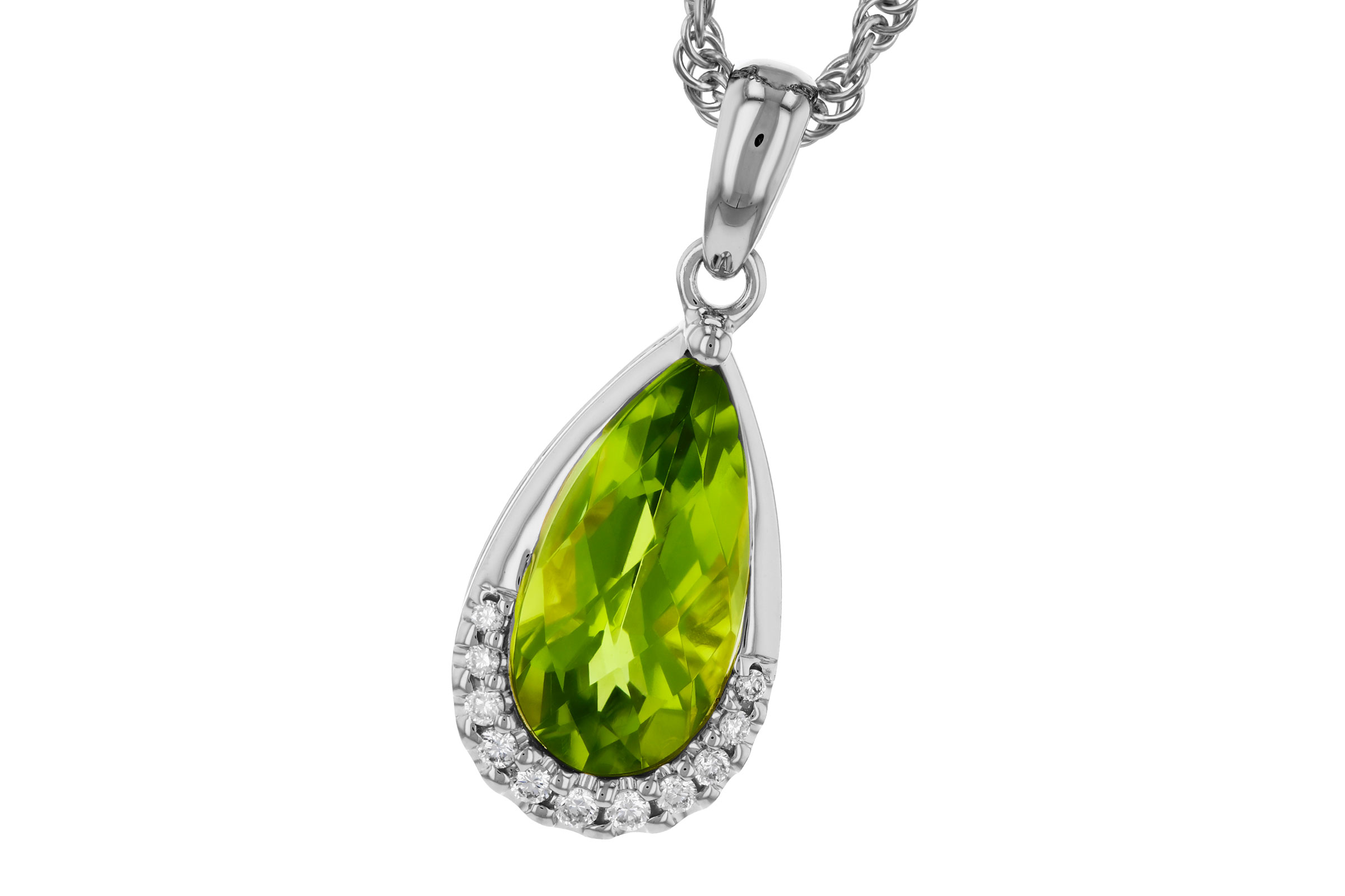 A330-57198: NECK 1.94 PERIDOT 2.00 TGW (12x6MM PS)