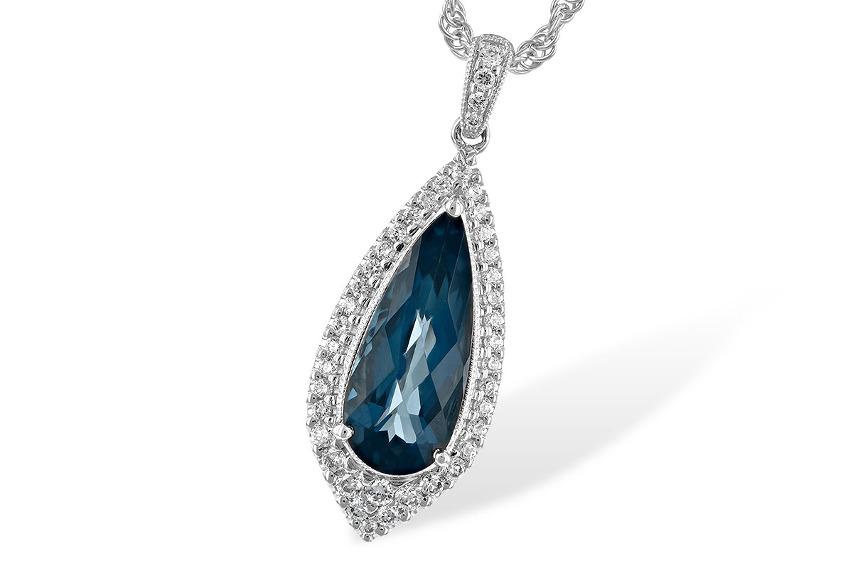 B244-21743: NECK 2.40 LONDON BLUE TOPAZ 2.65 TGW