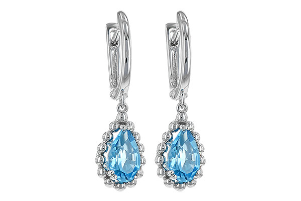 B244-22716: EARRING BLUE TOPAZ 1.70 TW