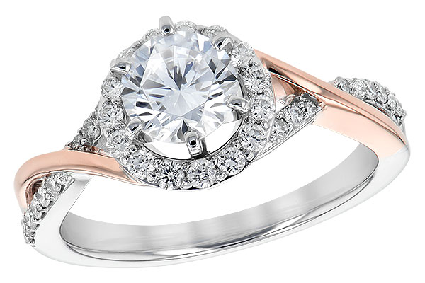 B244-26298: LDS SEMI DIA RG .31 TW (WG RG/ROSE TRIM)