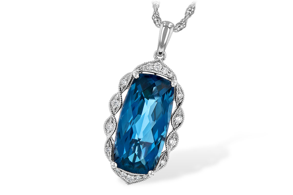 B245-10825: NECK 6.70 LONDON BLUE TOPAZ 6.81 TGW