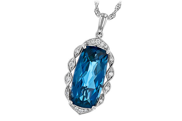 B245-10825: NECK 6.70 LONDON BLUE TOPAZ 6.81 TGW