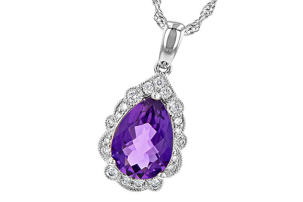 B245-17207: NECKLACE 1.53 AMETHYST 1.68 TGW (10x7 PS)