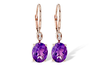 B245-18098: EARR 2.85 TW AMETHYST 2.90 TGW (9x7MM AMY)