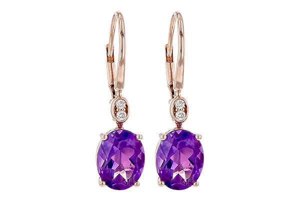 B245-18098: EARR 2.85 TW AMETHYST 2.90 TGW (9x7MM AMY)