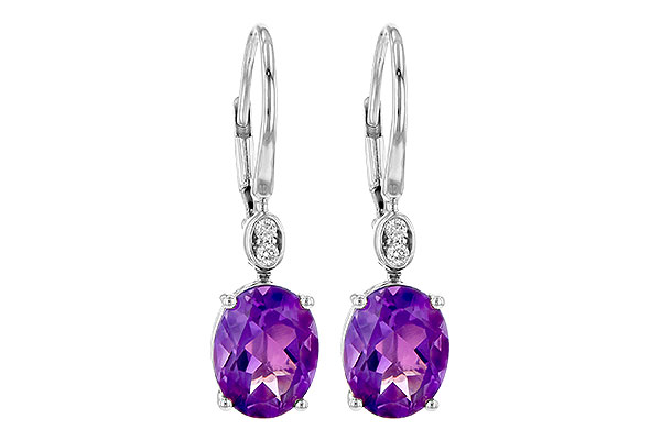 B245-18098: EARR 2.85 TW AMETHYST 2.90 TGW (9x7MM AMY)