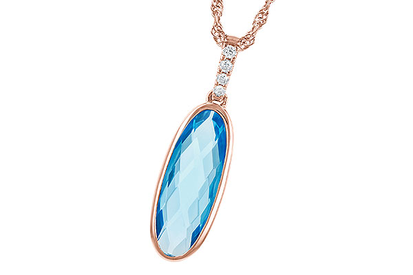 B327-85425: NECK 1.90 BLUE TOPAZ 1.93 TGW