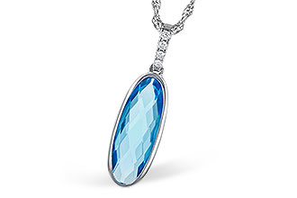 B327-85425: NECK 1.90 BLUE TOPAZ 1.93 TGW