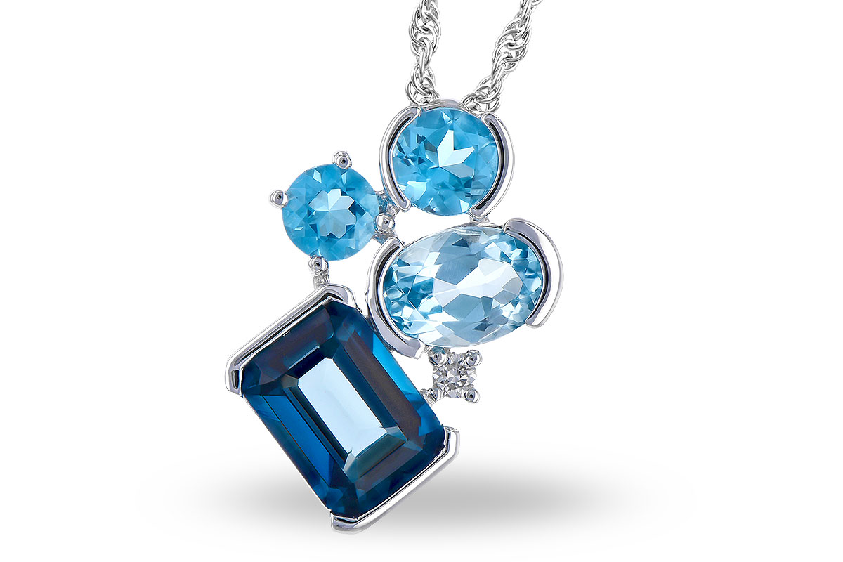 B327-89052: NECK 3.08 BLUE TOPAZ TW 3.11 TGW