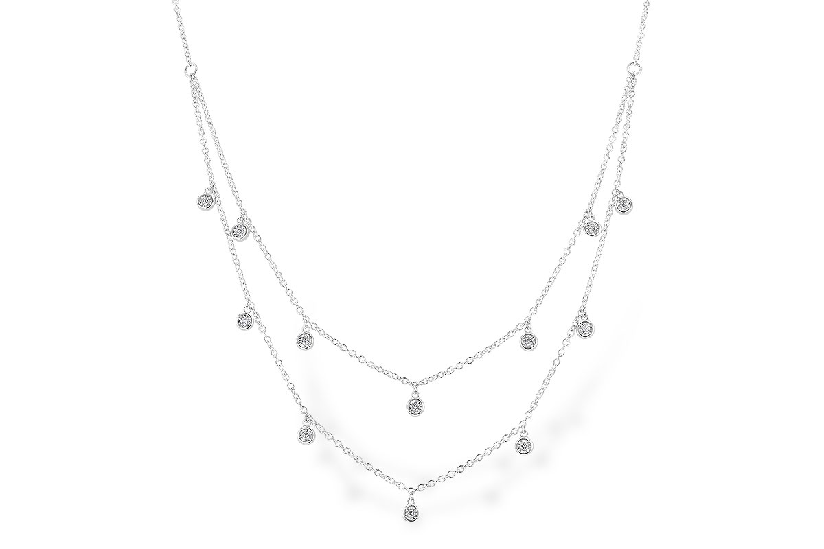 B328-74534: NECKLACE .22 TW (18 INCHES)