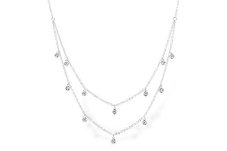 B328-74534: NECKLACE .22 TW (18 INCHES)