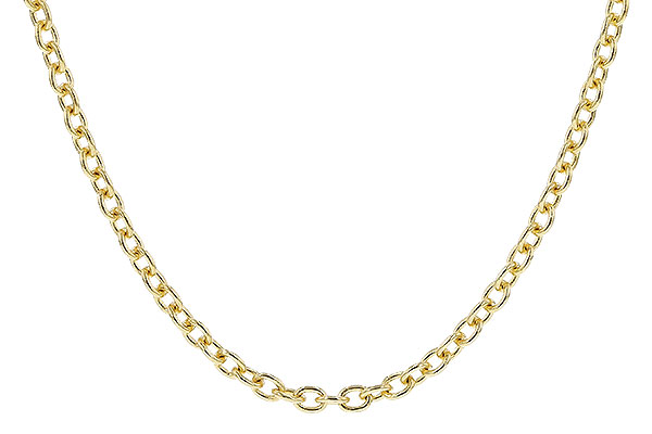 B328-79943: CABLE CHAIN (22", 1.3MM, 14KT, LOBSTER CLASP)