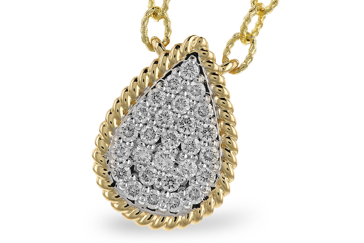 B328-80870: NECKLACE .32 TW (18")