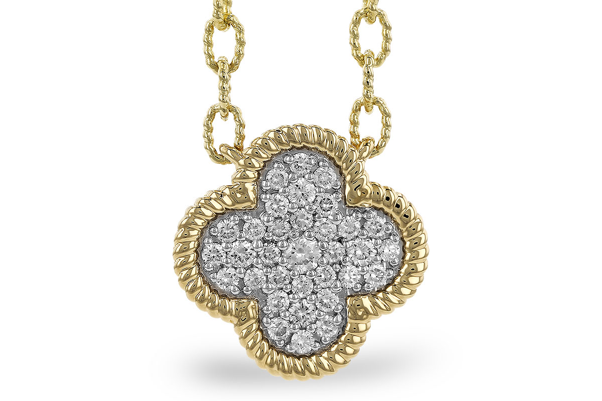 B328-81779: NECKLACE .32 TW (18")