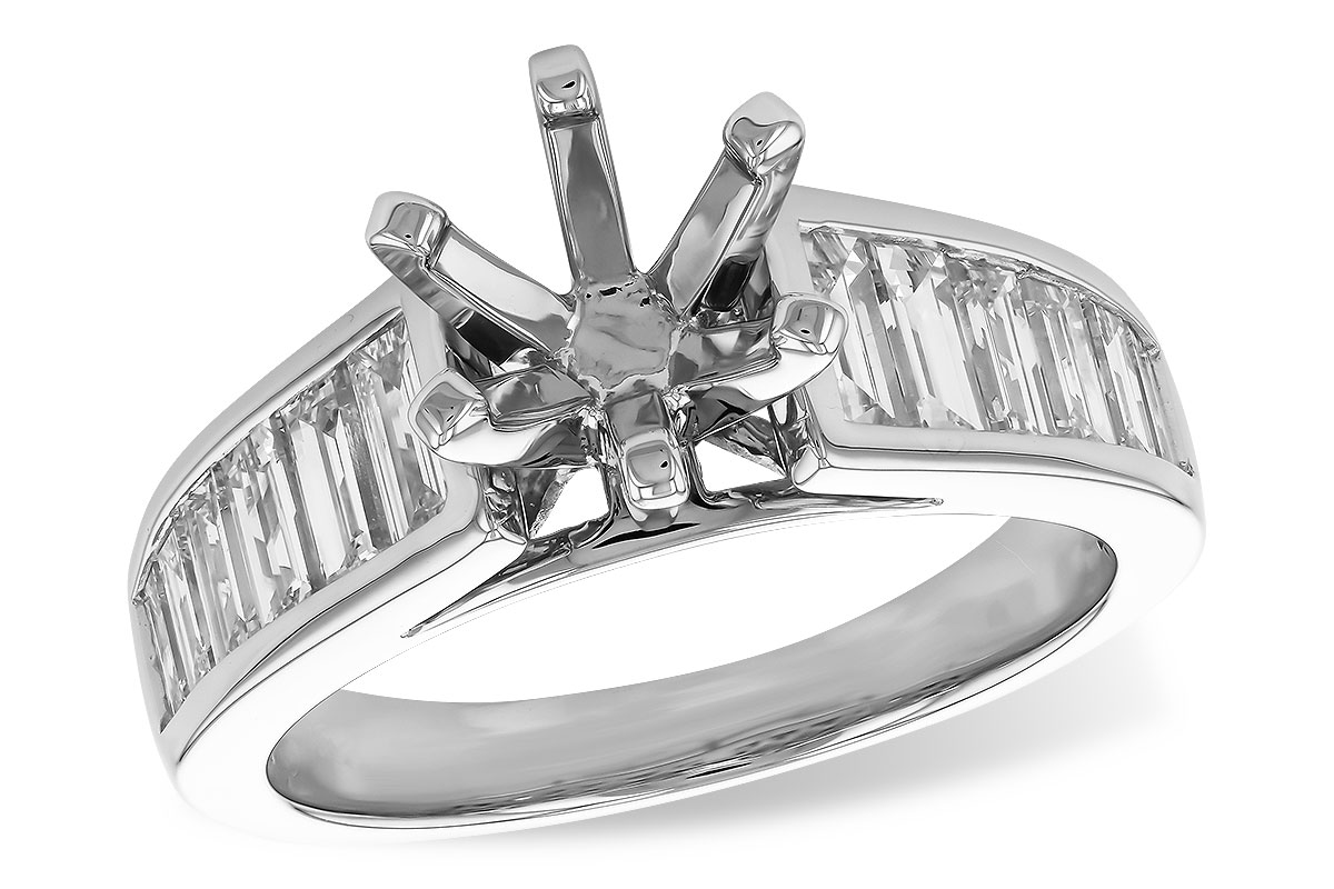 B328-81807: LDS SEMI DIA RG 1.22 TW BAGUETTES